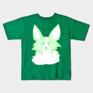 Super Cute Light Green Corgi Kids T-Shirt